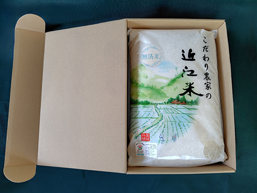 【7年産】近江米 環境こだわり米 コシヒカリ 無洗米【5kg×1】【BN14W】5kg 米 こしひかり コシヒカリ おこめ 贈り物 人気米 ご飯 白米 コメ 贈答 滋賀県 近江八幡市 無洗米