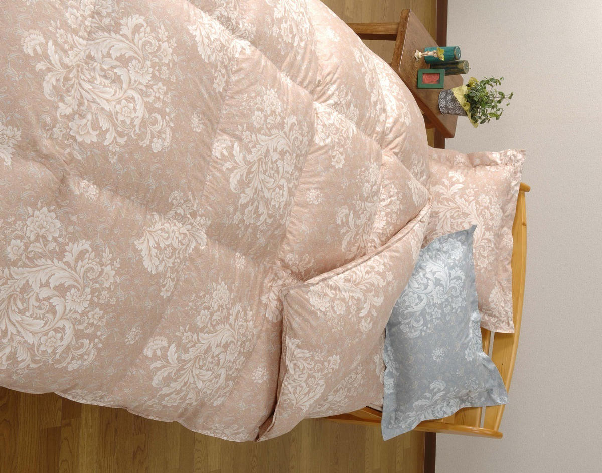 明治 6年創業　ワタセの最高品質羽毛ふとん（ピンク）（ポーランド・ホワイトマザーグースダウン　95%）【CW51W】