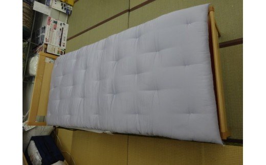 明治6年創業　ワタセ工場直売　コットンの王様エジプト綿入り敷ふとん（ブルー）【CW58W】