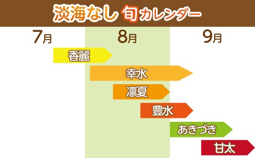【先行予約】【数量限定】淡海なし　秋月　3kg箱入り（サイズ：2L～7L　5～10個入り）【K130W】