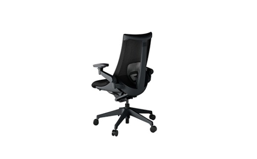 イトーキ アクト2 ブラック オフィスチェア【メッシュ・ハイバック/日本製】ゲーミングチェア（KJ457JVT1T1CF）【EI191W】
