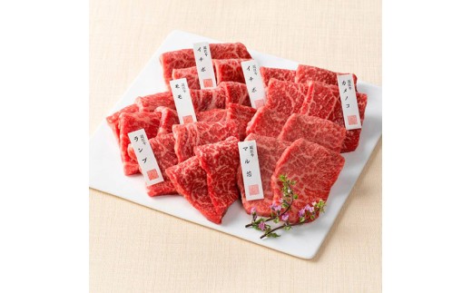 【カネ吉山本】近江牛赤身・焼肉6種盛り合わせ360g【Y203W】