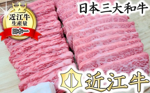 【総本家　肉のあさの】５等級近江牛焼肉用（肩ロース・バラ）【500ｇ】【AE12W】