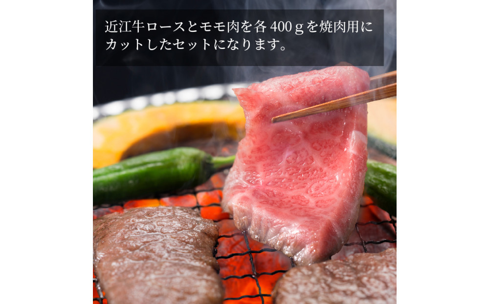 近江牛 ロース・赤身 焼肉用 食べ比べセット 計800ｇ（各400ｇ） 牛長商会 みんなのお肉本舗｜滋賀県野洲市 お取り寄せグルメ ご当地 ご当地グルメ 肉 お肉 にく 牛 牛肉 ビーフ 近江牛 和牛  ロース 赤身 焼肉 食べ比べ｜