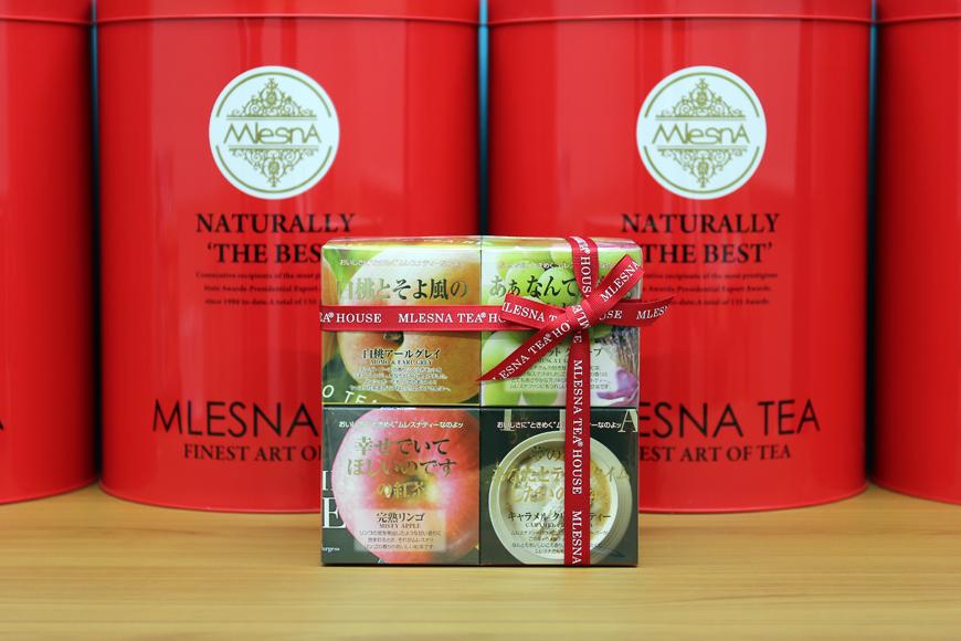 ムレスナティー 紅茶 人気のロングセラーフレーバー。CUBE BOX 4個セット｜野洲市 ムレスナティー フレーバーティー 紅茶 アソート 詰め合わせ ティーバッグ ギフト セット 紅茶専門店 香り豊か ティータイム リラックス お取り寄せ 通販 ふるさと納税｜