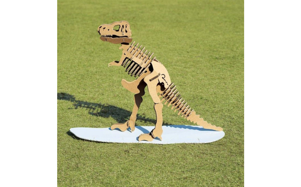 【Qumu】大型ダンボール骨格標本キット　ティラノサウルス