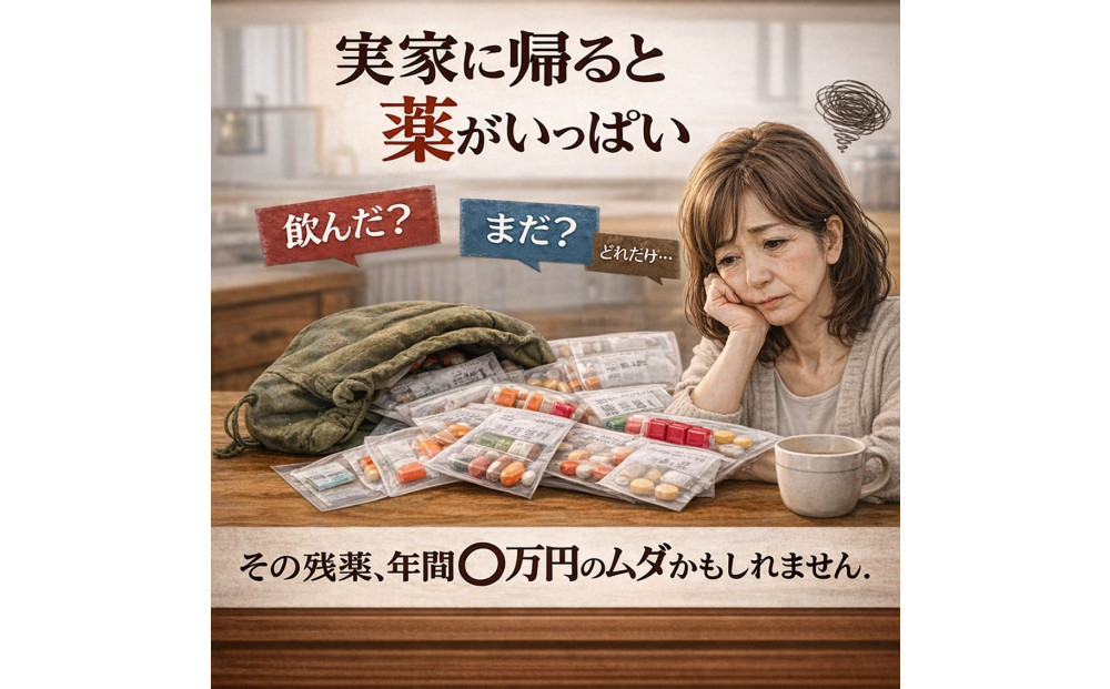 服薬習慣をサポートする「お薬束（おやくそく）」（奥座敷）
