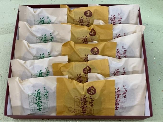 どら焼き近江富士　3種詰合せ（15個入り）