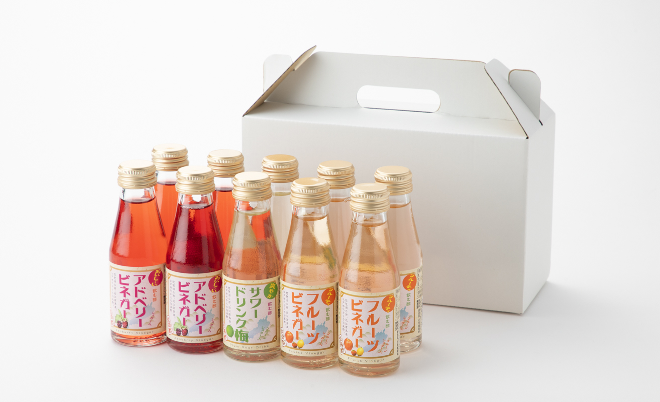 【G-974】 淡海酢ストレートタイプ飲む酢（100ml）3種10本セット［高島屋選定品］