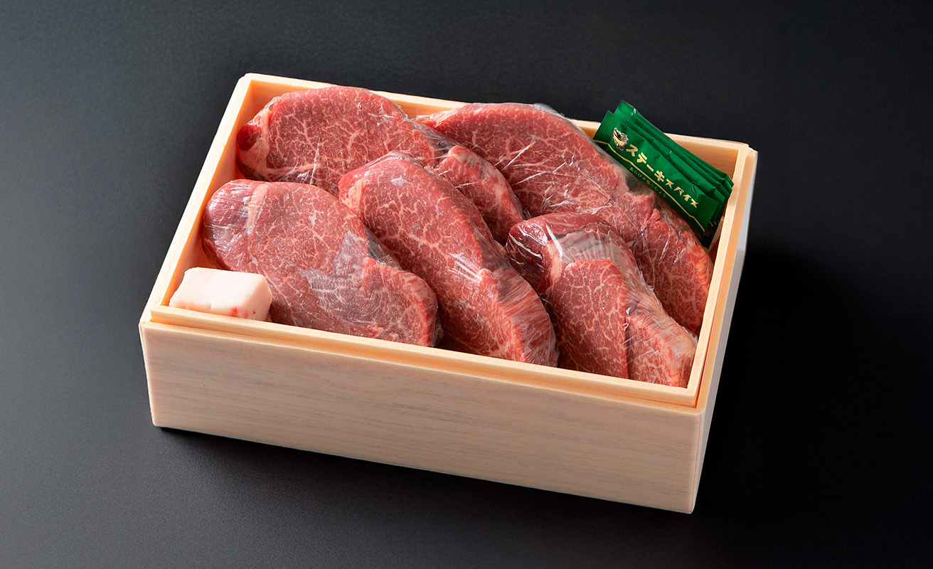 【P-322】　宝牧場　近江牛厚切りヒレステーキ5枚　[高島屋選定品］