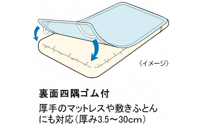 「ウォッシャブルウールベッドパット」セミダブル 近江布団 寝具 ベットパット 抗菌消臭機能 