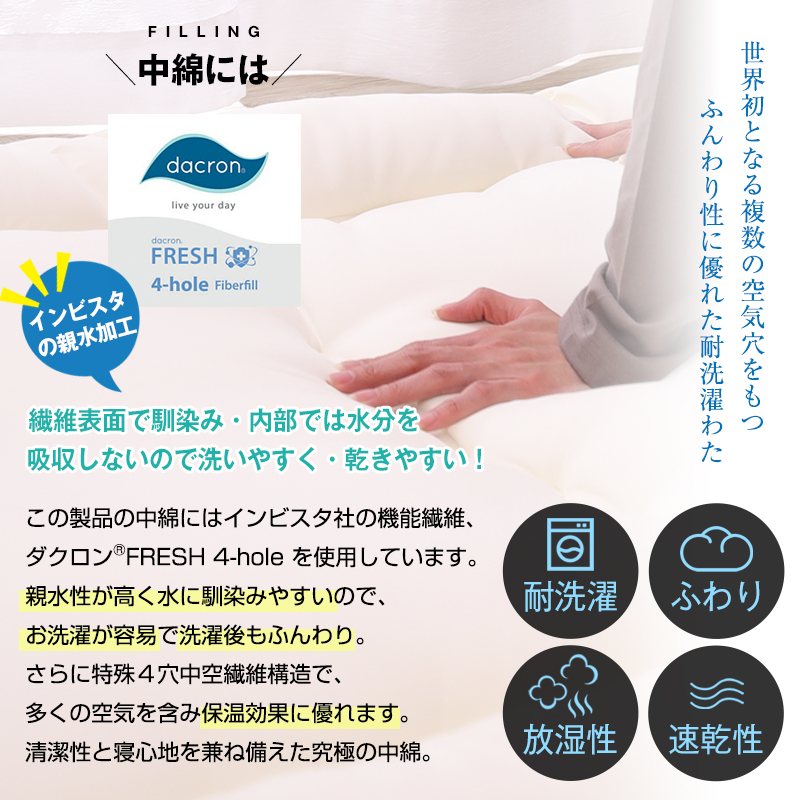 アラエマックス　ダクロン洗える敷布団　2段ベッド用・ロフトベッド用(araj-0005)