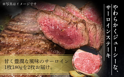 近江牛 A5 特選 サーロイン ステーキ 180g×2枚　牛肉 和牛 黒毛和牛 国産　AI04