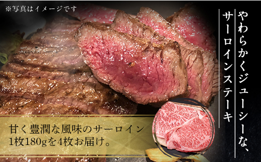 近江牛 A5 特選 サーロイン ステーキ 180g×4枚　牛肉 和牛 黒毛和牛 国産　AI05