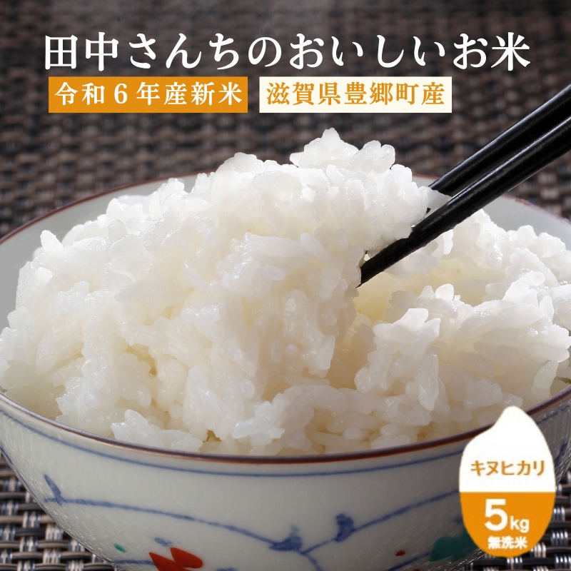 令和6年産新米 田中さんちのおいしいお米A　キヌヒカリ5kg（無洗米）