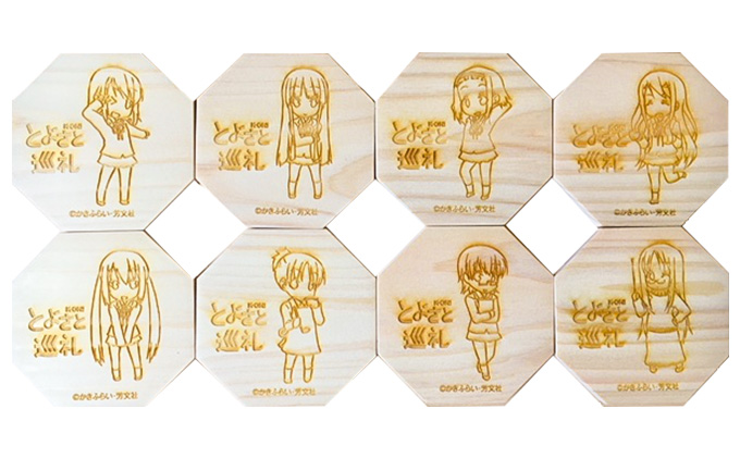 アニメ「けいおん!」コースター8種類と旧豊郷小ポストカードセット