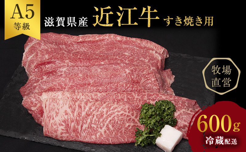 【（限定）父の日までに届く】近江牛 西川畜産 近江牛 すき焼き 約600g A5 雌牛 モモ・カタ・ウデ・バラ系等 【６/21までに着】