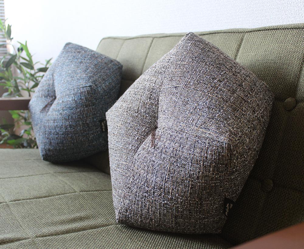 【 洛中高岡屋 】落ち着いた色目と素材感 ブレンデル おじゃみ座ぶとん（ベージュ）