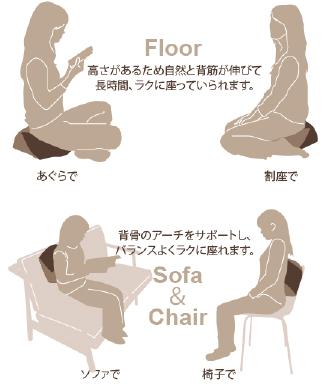 【 洛中高岡屋 】長く楽に座れる寛ぎのアイテム 西陣織 おじゃみ座ぶとん （都縞・紫）