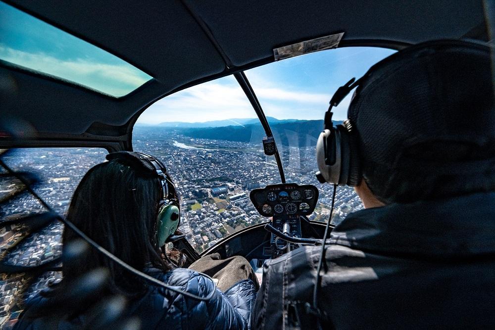 【AirX】京都お試しヘリコプター遊覧チケット12分