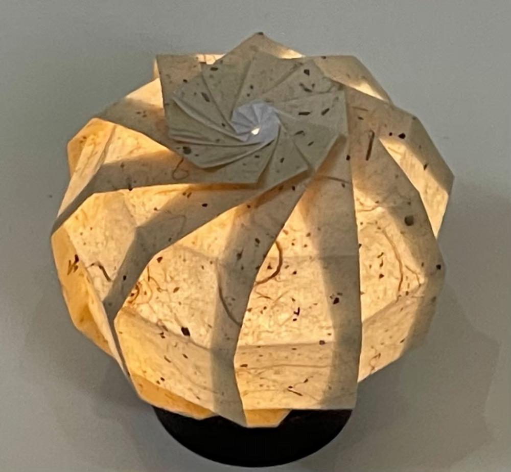 【イノベーティブクラフトワークス】折灯華 BONBORI maru -S- 黒谷和紙