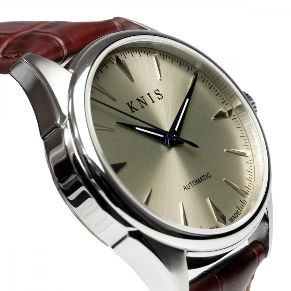 【KNIS KYOTO】サンレイダイアル 日本製 自動巻き 腕時計 革ベルト レザー シャンパンゴールド｜京都発 腕時計 人気ブランド おしゃれ［ 京都 ニス 腕時計 国産 MIYOTA おしゃれ 上品 人気 おすすめ ウォッチ 時計 高級 ファッション お取り寄せ 通販 送料無料 ふるさと納税 ］