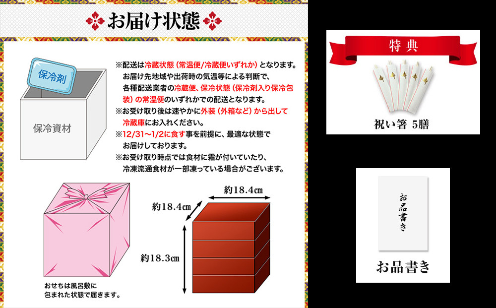 【京都東山・東山荘監修】おせち 福重 約4～5人前｜京都 老舗 本格おせち 定番 人気おせち [ 彩り豊か 四段重 51品 4人 5人 京料理 和洋 グルメ おすすめ 正月 2027 お節 おせち料理 お取り寄せ 通販 送料無料 年内配送 ふるさと納税 ]