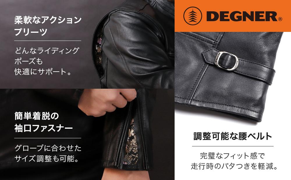 【デグナー】クラシック×花山コラボジャケット 21SJ-14K 桧垣桜柄＜XLWサイズ＞［ 京都 バイクギア ジャケット 人気 おすすめ 革 レザー ツーリング ライダー バイカー バイク ブランド メーカー ギア パーツ ］