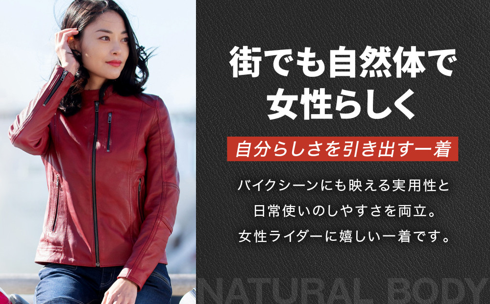 【デグナー】レディースレザージャケット[FR20SJ-9] レッド Mサイズ｜バイク バイクギア バイク用品 バイクグッズ 人気ブランド［ 京都 バイクギア ブランド レザージャケット 革ジャン レディース おしゃれ かっこいい 人気 おすすめ ジャケット 革 レザー ヴィンテージ ツーリング ライダー バイカー 送料無料 ふるさと納税 ］