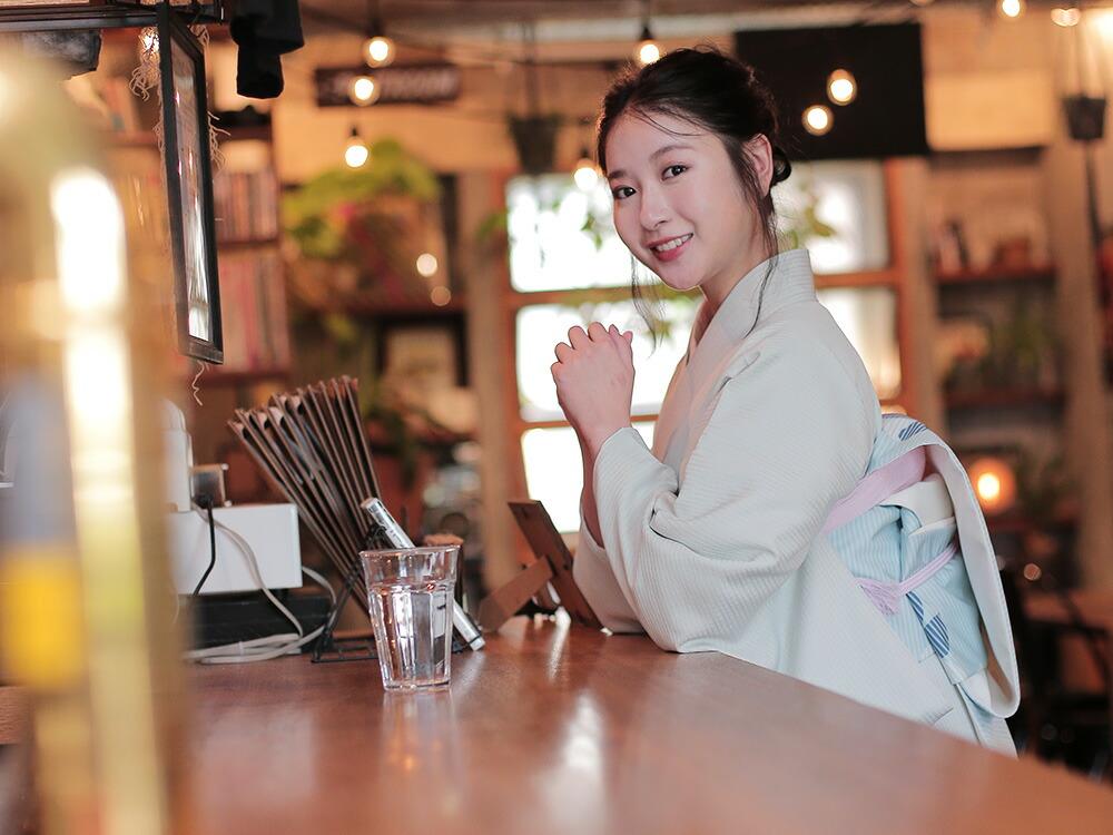 【たゆたふ】30秒で着られる色無地 袷 六花（ROCCA）（薄紫 Ｍサイズ）