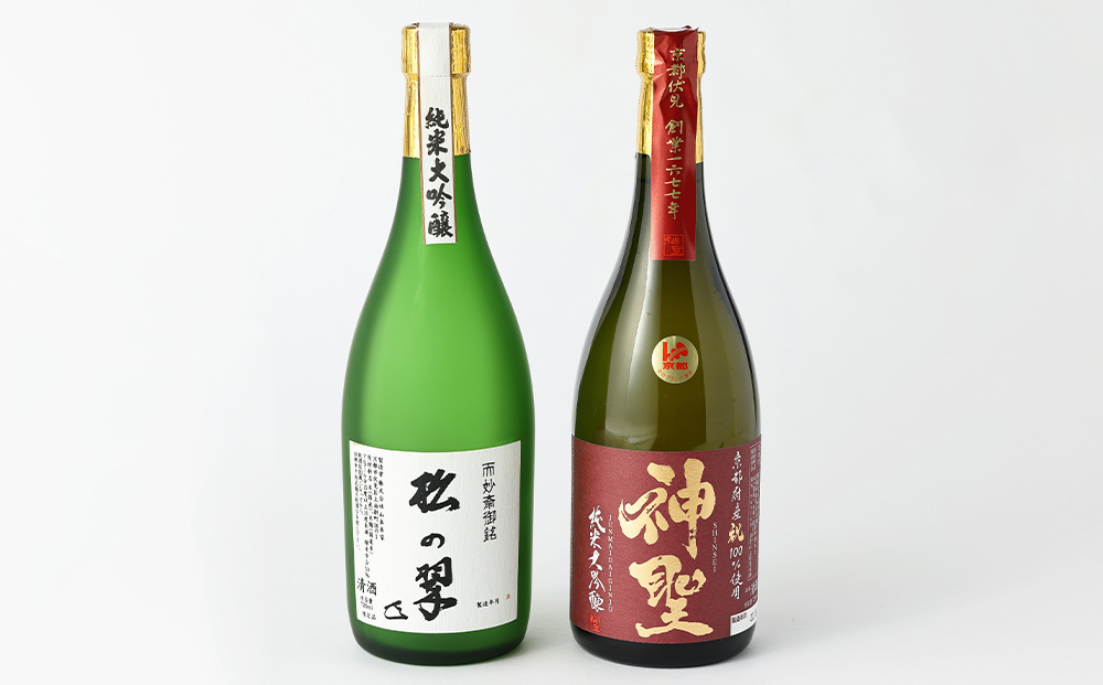 【山本本家】純米大吟醸　松の翠・神聖 京都産祝純米大吟醸（720ml×2本セット）