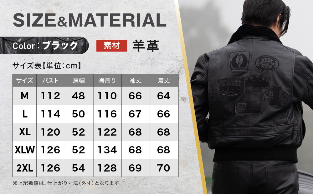 【デグナー】ヴィンテージフライトレザージャケット[16WJ-10C] Lサイズ｜京都 バイクギア 人気ブランド ジャケット バイク［ 大人のための本革ライダース プロテクター デザイン性 着心地 実用性 日常使い ツーリング ライダー バイカー アウトドア おしゃれ かっこいい 人気 おすすめ 送料無料 ふるさと納税 ］