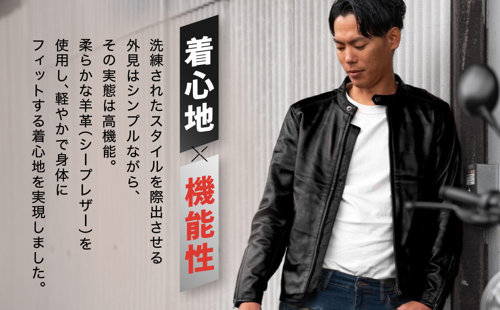 【デグナー】レザージャケット ブラック〈XLWサイズ〉22SJ-3［ 京都 バイクギア ジャケット 人気 おすすめ 革 レザー ツーリング ライダー バイカー バイク ブランド メーカー ギア パーツ ］