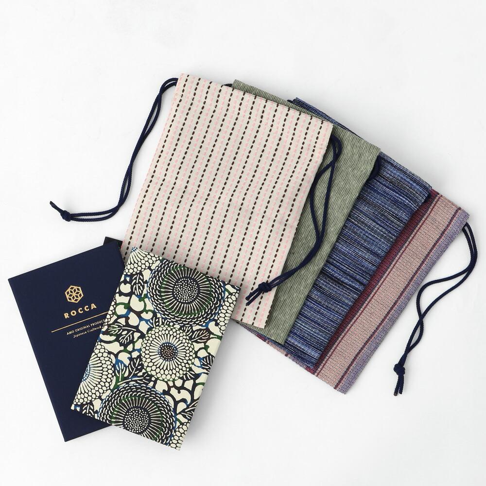 【たゆたふ】ROCCA goen オリジナル御朱印帳と御朱印帳袋のセット（スーピマ グリーン）