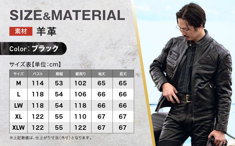 【デグナー】シープレザージャケット[13WJ-1C] XLWサイズ｜京都 バイクギア 人気ブランド ジャケット バイク［ ブラック ヴィンテージデザイン ワッペン 羊革 シープレザー プロテクター 安全性 柔らかい フィット感 疲れにくい ツーリング シック ライダー バイカー おしゃれ かっこいい 人気 おすすめ 送料無料 ふるさと納税 ］