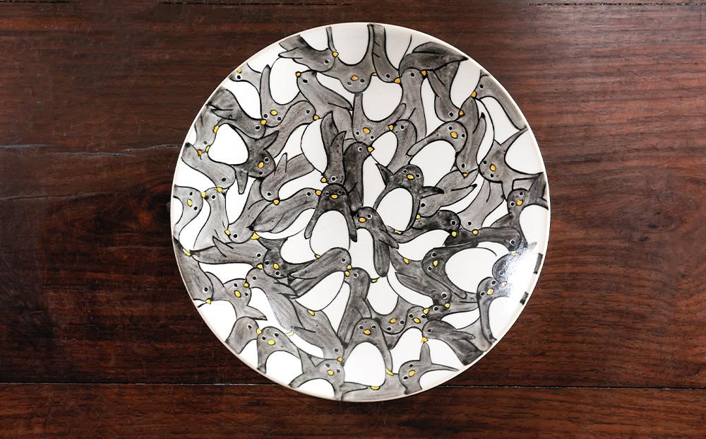 【小手鞠窯】コーヒー碗皿(ペンギン尽くし)｜京都 食器 コップ 皿 人気［ 京都 京焼 清水焼 食器 コップ カップ 皿 人気 おすすめ 伝統工芸 お取り寄せ 通販 送料無料 ふるさと納税 ］