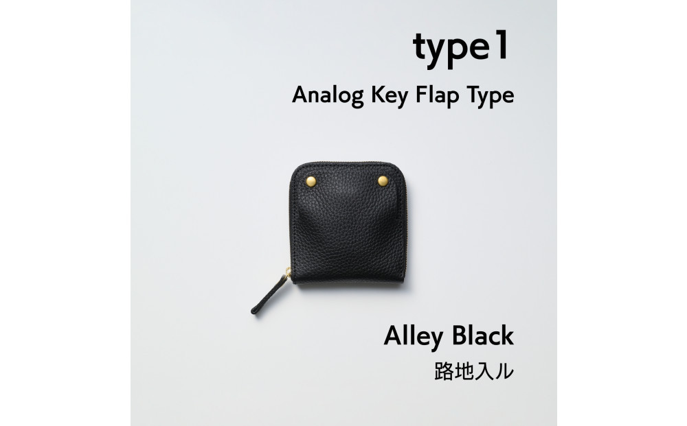 【洛景工房】SMART MOVE!｜スマートキー2本＋アナログキー収納 本革スマートキーウォレット｜type1｜Alley Black（ブラック）｜京都 ウォレット 人気ブランド［ 京都 累計15,000個以上販売実績 雑貨 人気ブランド 職人が一つ一つ手作り 財布 おすすめ かわいい ギフト プレゼント お取り寄せ 通販 送料無料 ふるさと納税 ］