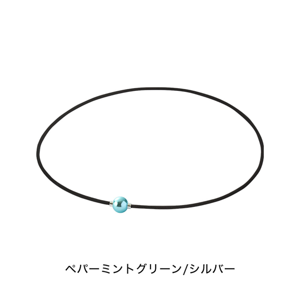早田ひな選手愛用【ファイテン】RAKUWAネックレス EXTREME ミラーボール(ライト) ペパーミントグリーン/シルバー＜45cm＞｜京都 人気ブランド ネックレス［ 京都 phiten 軽量設計 抗菌 防臭 ユニセックス 日常 着脱簡単 ボディケア 人気 おすすめ 選手愛用 卓球 健康 スポーツ アスリート シンプル お取り寄せ 通販 送料無料 ふるさと納税］