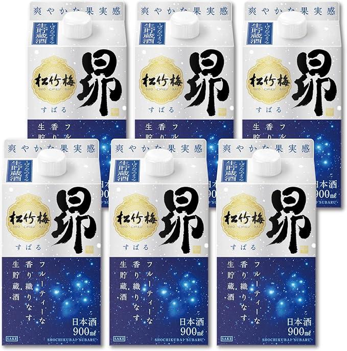 【宝酒造】松竹梅「昴」〈生貯蔵酒〉（900ML紙パック×6本）［ タカラ 京都 お酒 日本酒 清酒 人気 おすすめ 定番 おいしい ギフト プレゼント 贈答 ご自宅用 お取り寄せ ふるさと納税 ］