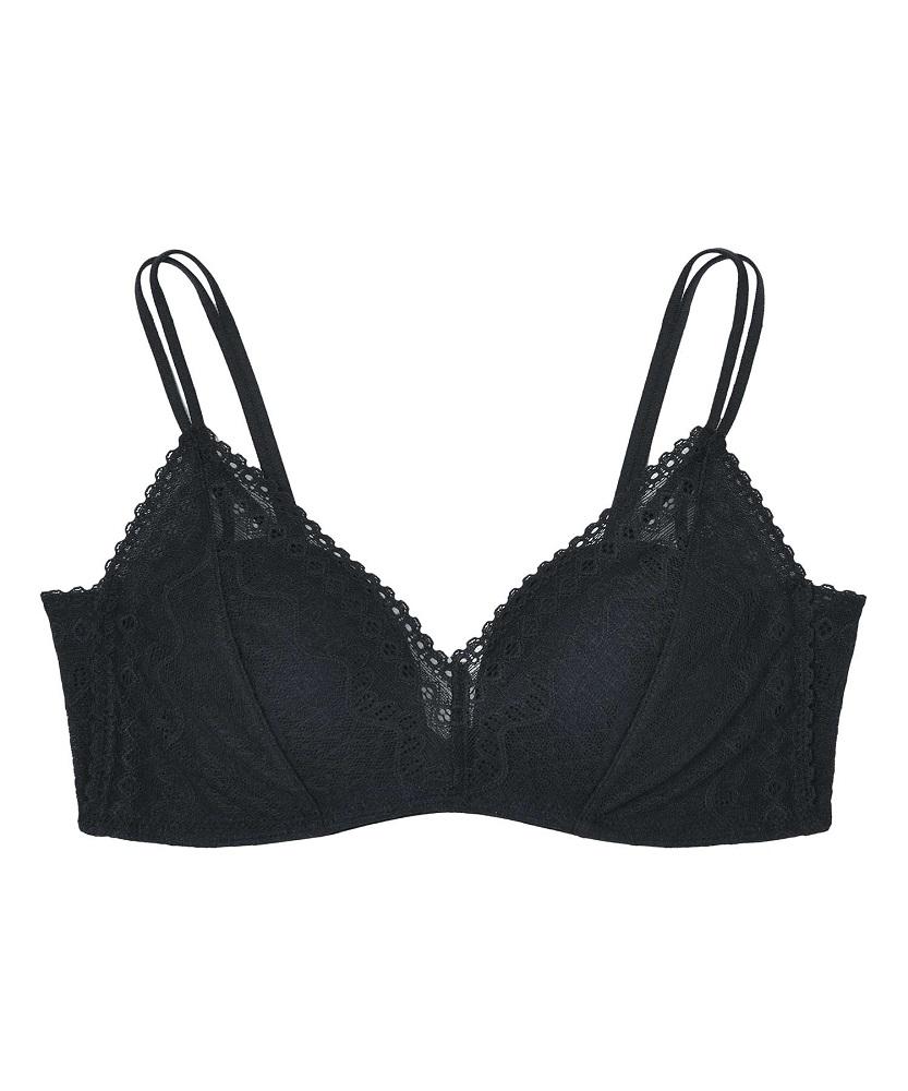 【ウンナナクール】364 レース＜LLサイズ＞ブラック1枚｜京都 ワコール インナーブランド ラクときれいを叶えるノンワイヤーブラジャー 人気［ 毎日つけたい ブラジャー 楽 きれい 人気 おすすめ 下着 レディース 肌着 ギフト プレゼント お取り寄せ 通販 送料無料 ふるさと納税 ］