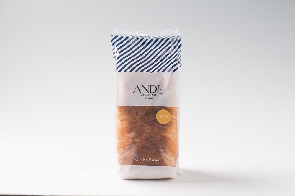 【ANDE】デニッシュ食パン プレーン・メープル・ショコラーデ各 1斤サイズ 3本セット
