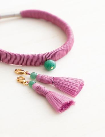 【中野伊助】ねこのわ HEIAN（猫用首輪＆飼い主用ピアス）