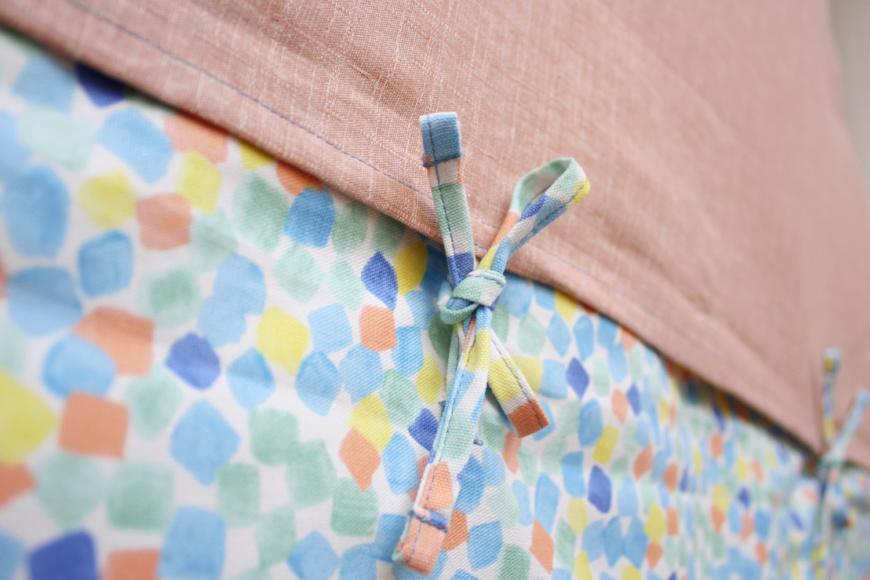 【 洛中高岡屋 】せんべい座ぶとん （撥水ヌード座布団＆洗えるカバーセット）（宝石ミズ＆里桜）