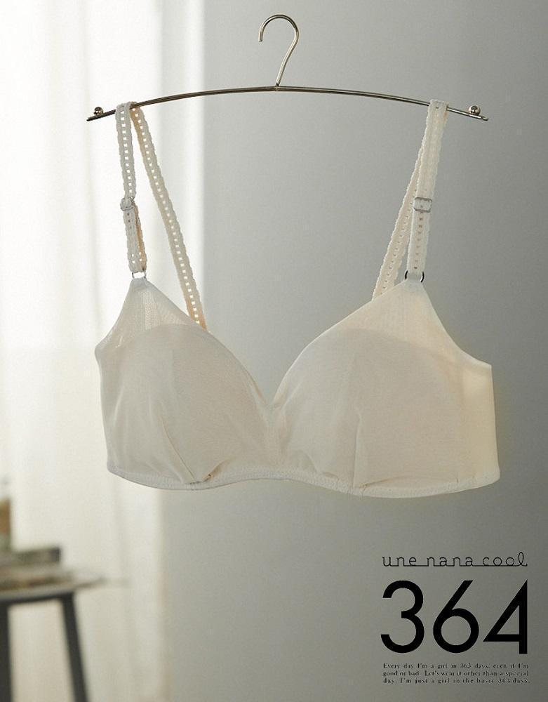 【ウンナナクール】364 シンプル＋レース＋コットン＜Sサイズ＞ベージュ＋ブラック 6枚セット【ワコール】