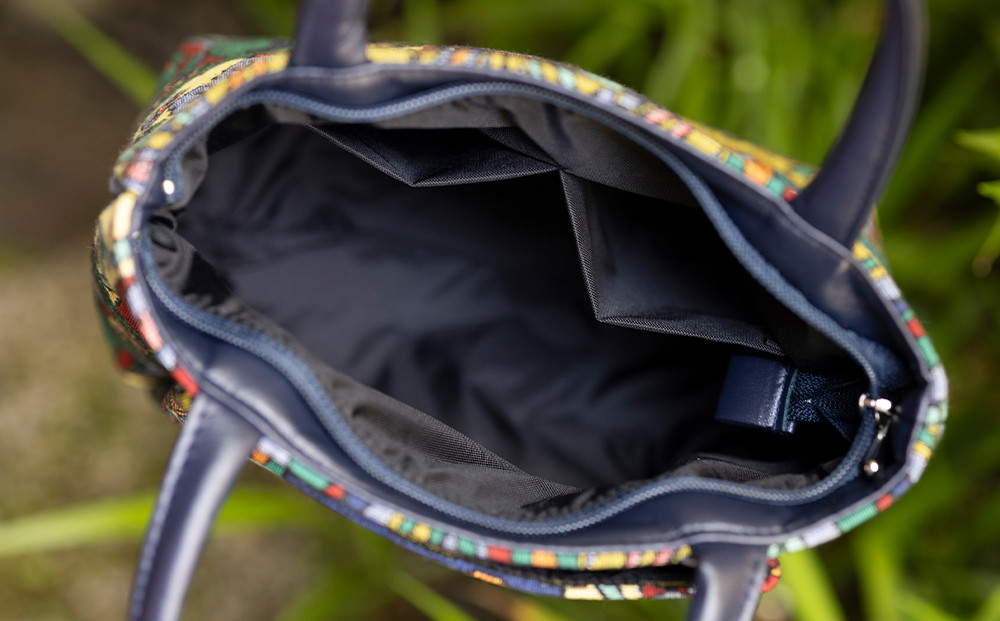 【京都三昌】ゴブラン織り手提げ［ 京都 バッグ 職人 手作り 手提げ 鞄 麻の葉 ちりめん 上品 カジュアル フォーマル 雑貨 人気 おすすめ 外出 おでかけ お取り寄せ 通販 送料無料 ふるさと納税 ］