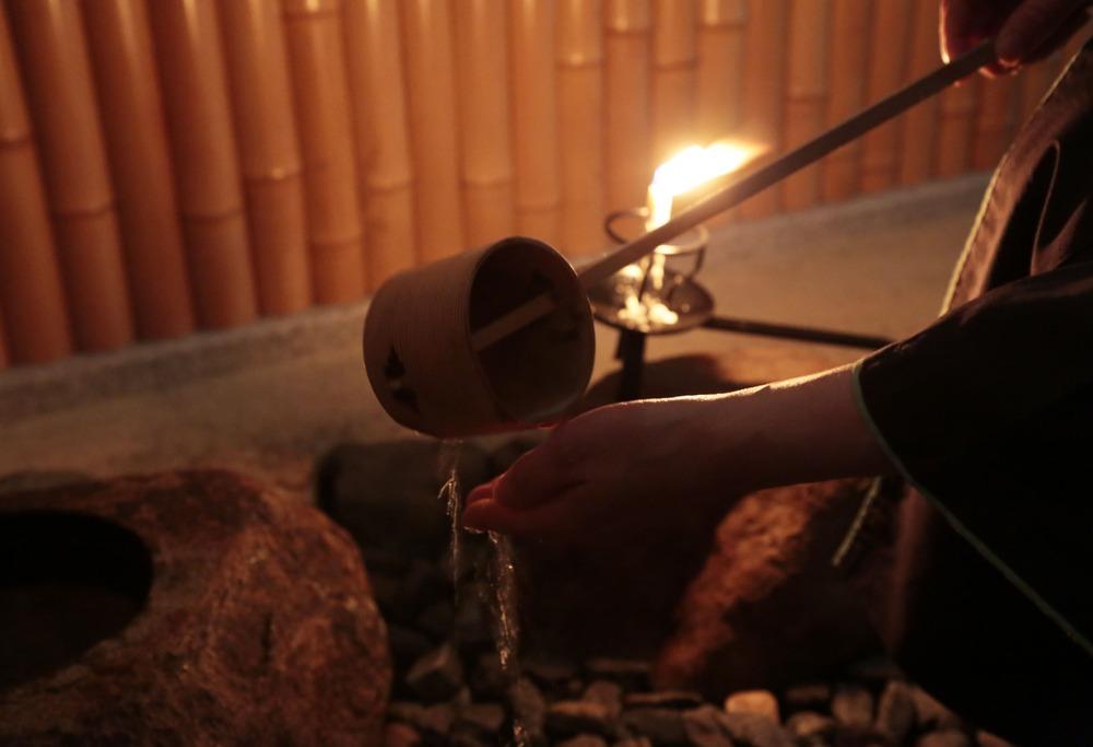 【福寿園京都本店】【1日1組様限定】夜の茶会とフレンチディナー ペア体験チケット