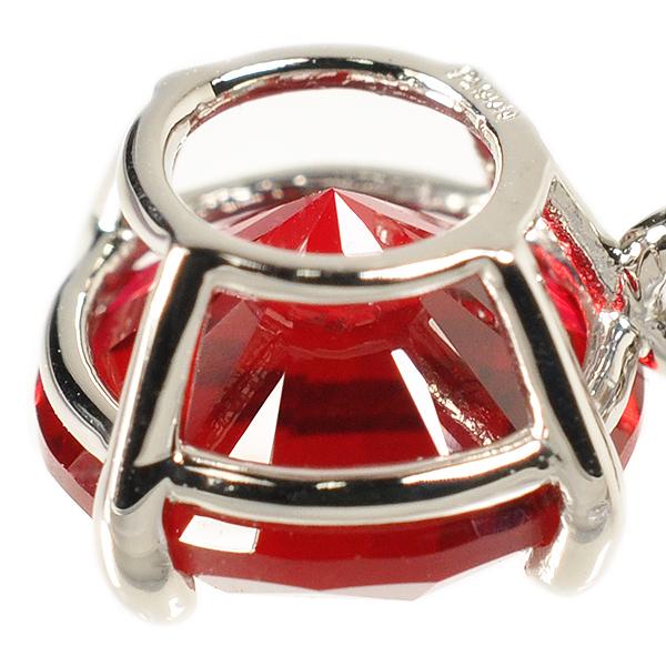 【京セラ】クレサンベール〈ルビー〉ペンダント【一粒/1ctUP/ラウンドブリリアントカット/プラチナ/7月誕生石】