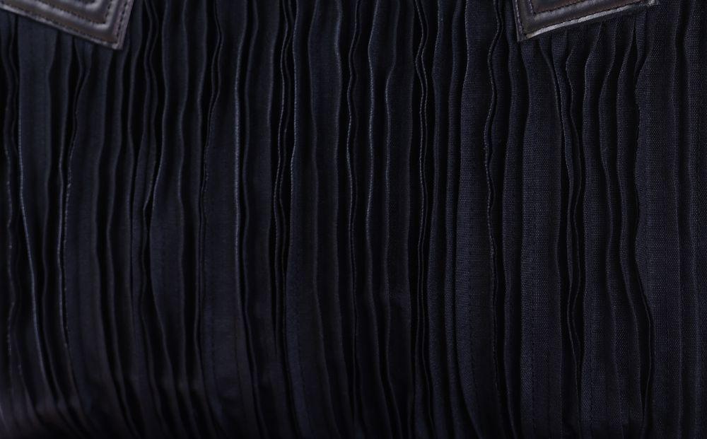 【岩則京遊(株)】畳縁バッグ 中トートバッグ《黒》