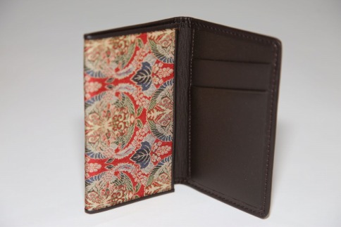 【西陣活性化を応援！】西陣織名刺入れ（経錦 桐に向鳳凰丸文錦）