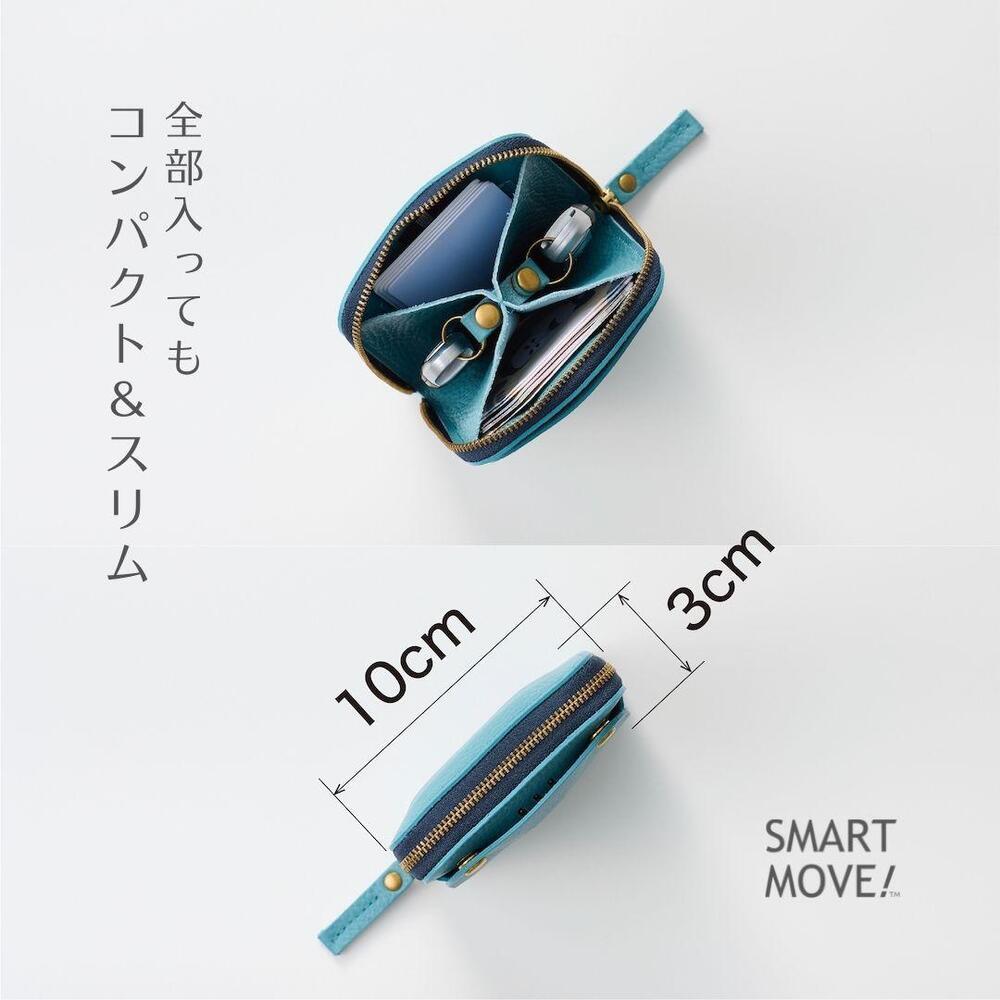 【洛景工房】ウォレットキーケース「SMART MOVE！PLUS！」＜とこしえの橘（オレンジ）＞